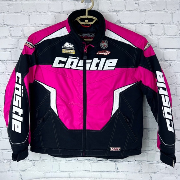 Castle X Other - •|•CASTLE X•| Youth Bolt Magenta Racing Motorcycle Dirt Bike Snow Jacket Y XL